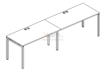 Мебель для персонала Рабочая станция на металлокаркасе DUE Б2 003-2 БП